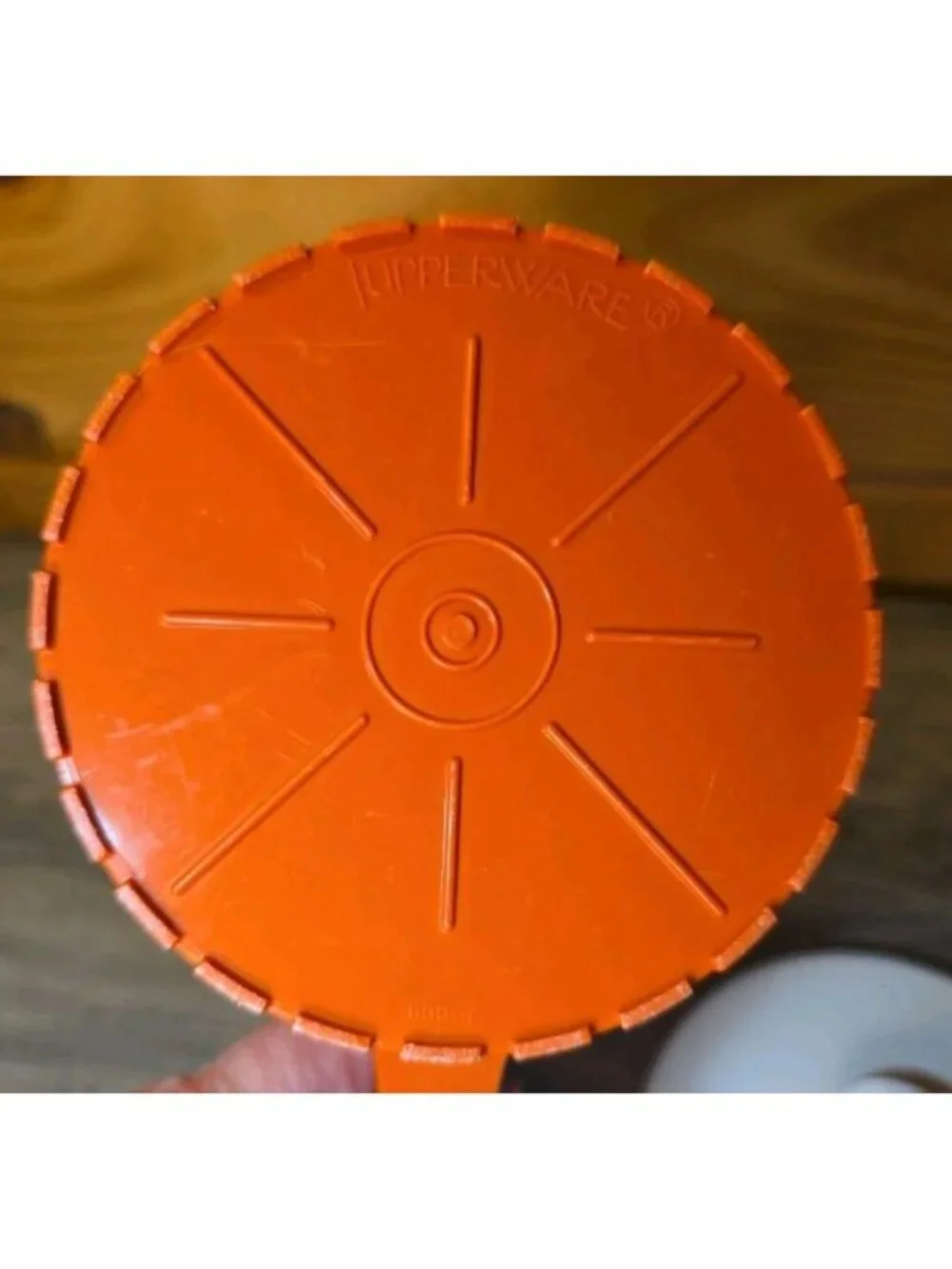 Tupperware Vintage Orange Pitcher With Lid & Spout 2 Quart Made In USA Durable